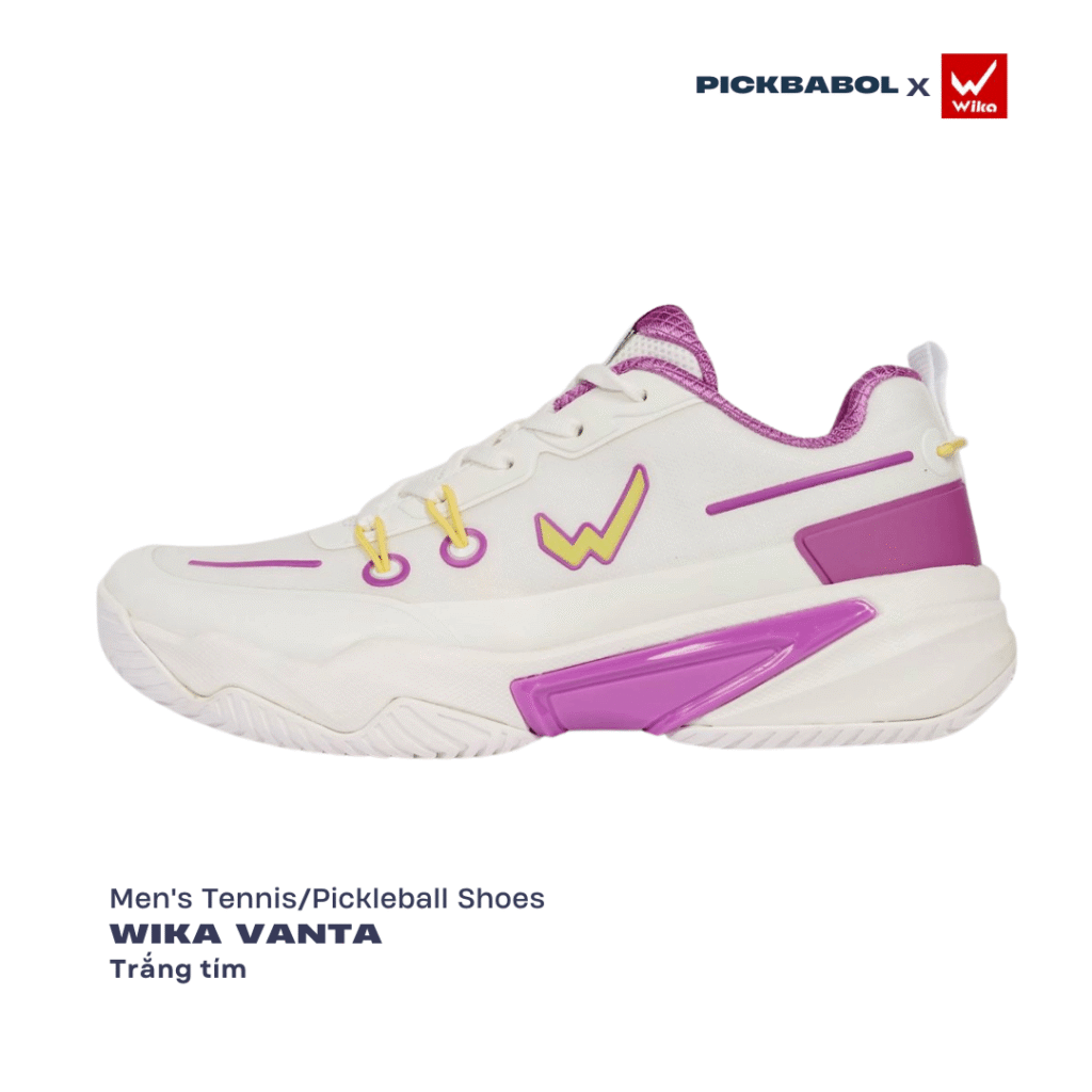 Giày Pickleball Wika Vanta - Trắng Tím